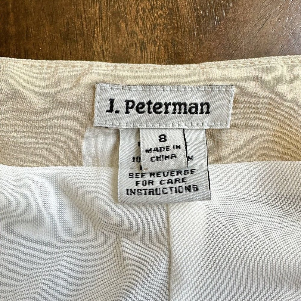J. Peterman Silk Palazzo Pants Polka Dot High Waisted size 8 - Picture 6 of 6